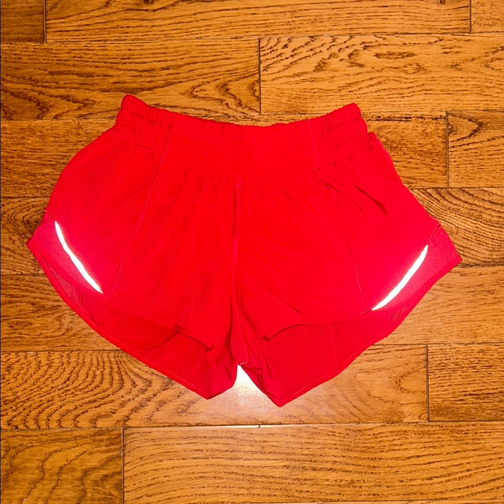 lululemon athletica Bright Red Athletic Shorts